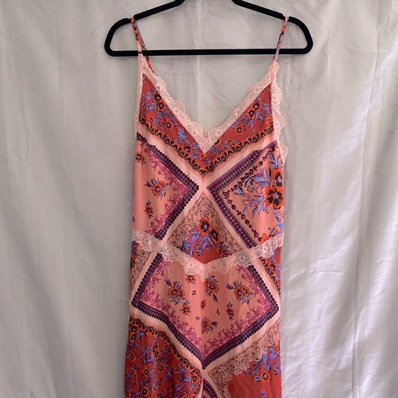 Free People Stevie Printed Maxi Slip By Intimately - Picture 5 of 11